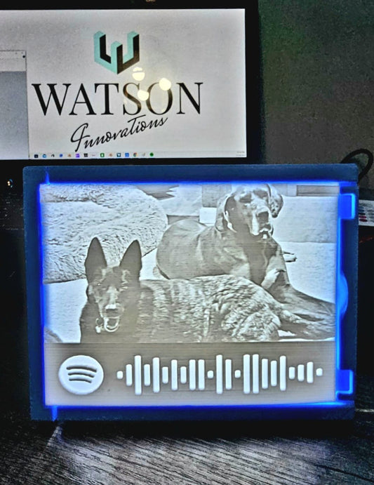 Custom lithophane with Spotify song